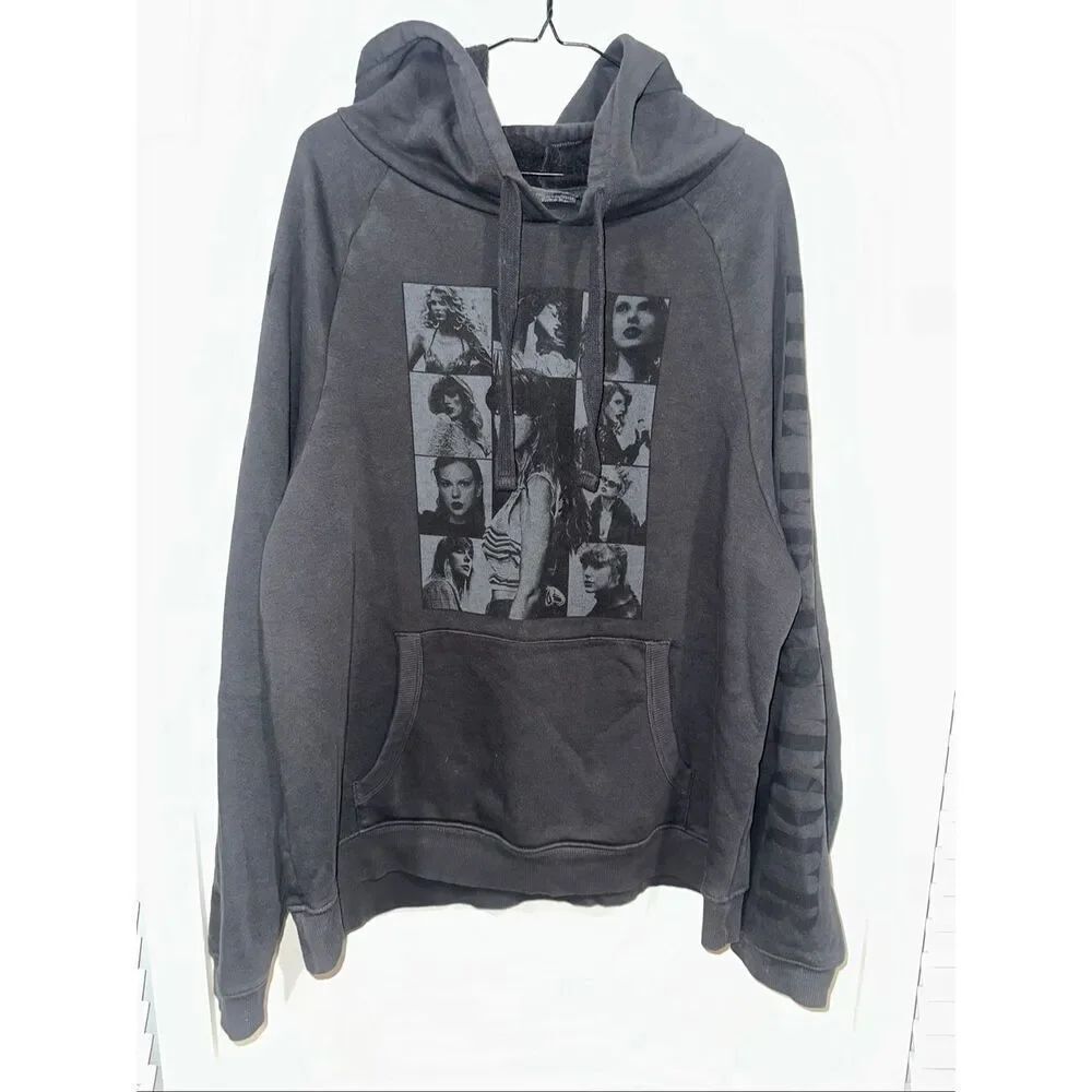 Taylor Swift The Eras Tour Gray Hoodie Large